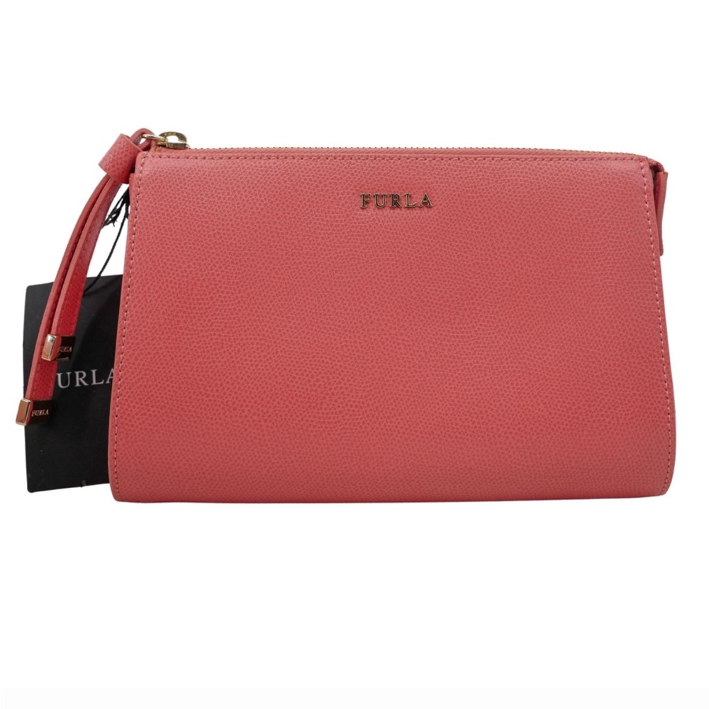 Furla “Ares” Leather Clutch